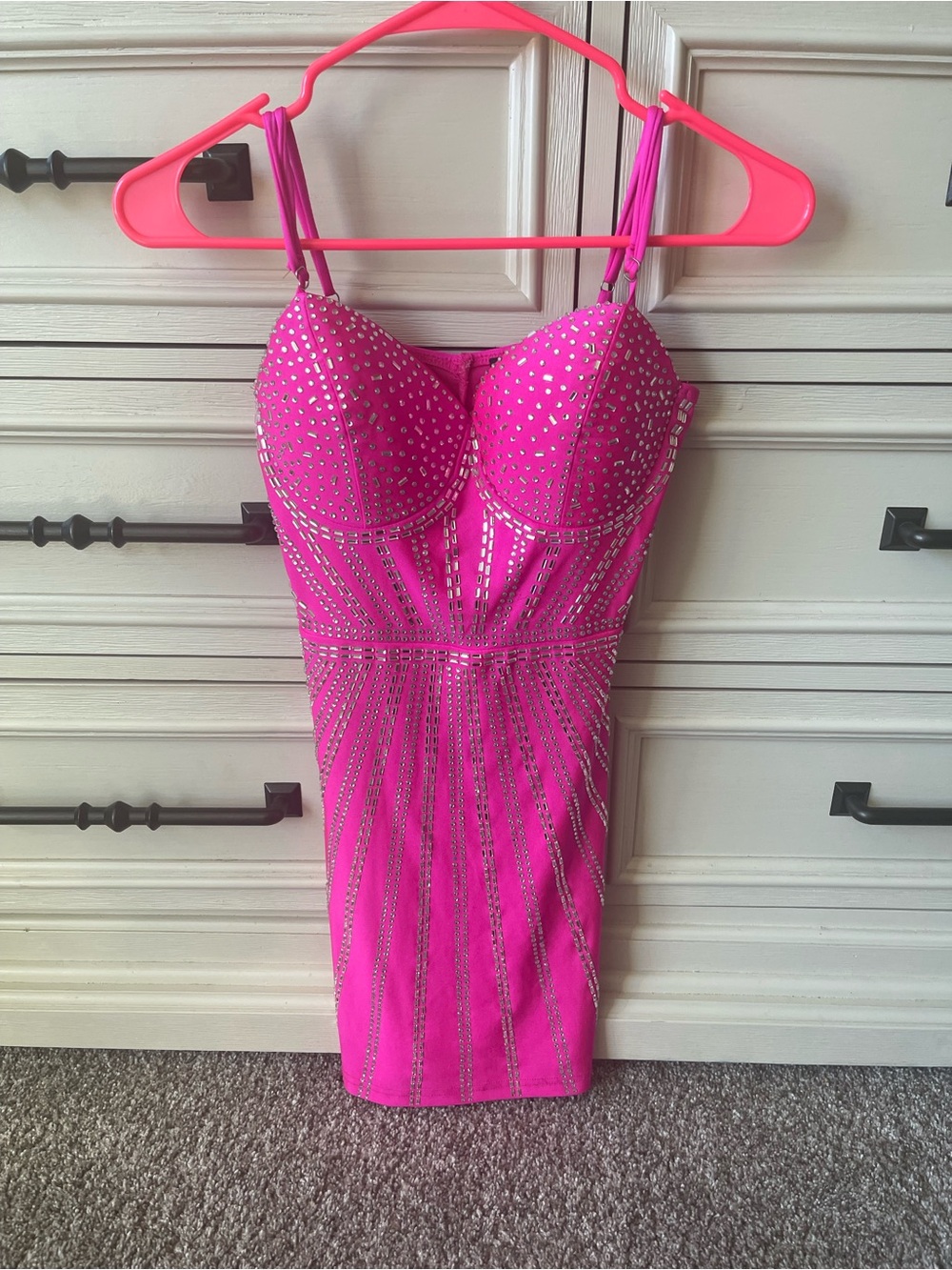 Windsor cassia formal Rhinestone bustier Mini Dress